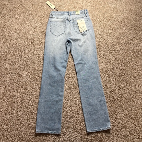 ROLLA'S Light Blue Straight Leg Jeans - Picture 3 of 8
